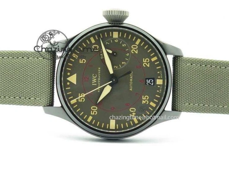 MIROTIME 0331 Chic Big Pilot Real PR IW501902 Real Ceramic ZF 1:1 Best Edition On Nylon Strap A 7275
